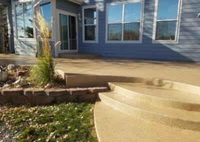 epoxy finish concrete rear patio