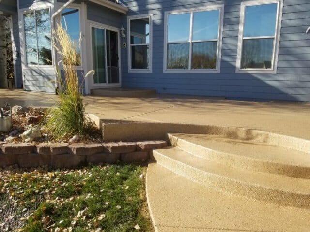 epoxy finish concrete rear patio