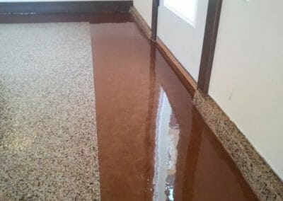 gloss epoxy finished basement floor