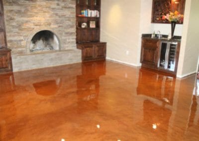 gloss epoxy finished floor